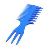 2 Pieces Men's Oily Hair Pick Comb Salon Dye Hairdressing Styling Wide Tooth