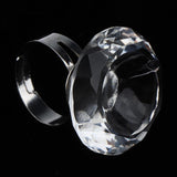 Maxbell Maxbell 2-in-1 Crystal Ring Pigment Cup Adhesive Holder Lash Extension Tools Clear