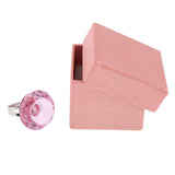 Maxbell Maxbell 2-in-1 Crystal Ring Pigment Cup Adhesive Holder Lash Extension Tools Pink