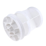 Maxbell Maxbell Makeup Organizer 360 Rotating Multi-Function Plastic Cosmetic Storage Box White