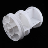 Maxbell Maxbell Makeup Organizer 360 Rotating Multi-Function Plastic Cosmetic Storage Box White