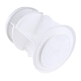 Maxbell Maxbell Makeup Organizer 360 Rotating Multi-Function Plastic Cosmetic Storage Box White