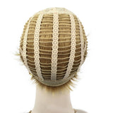 Maxbell Maxbell Short Synthetic Heat Resist Blonde Women Pixie Cut Chic Straight Wigs 26cm