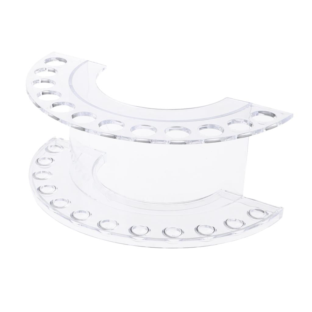 Maxbell Maxbell Arcylic 12 Holes Makeup Brush Pen Holder Organizer Storage Display Stand