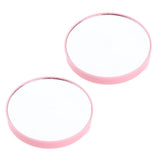 Maxbell Maxbell 2x Travel Wall Suction Mirror 10X Magnifying Makeup Cosmetic Bedroom Mirrors Pink