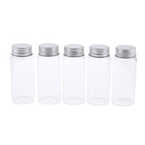 Maxbell 3x5Pcs Refillable Glass Makeup Bottles Cosmetic Pills Storage Containers 70ml