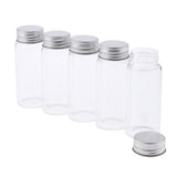 Maxbell 3x5Pcs Refillable Glass Makeup Bottles Cosmetic Pills Storage Containers 70ml