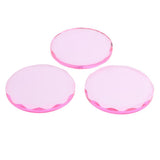 Maxbell Maxbell 3Pcs Adhesive Glue Pallet Stand Crystal Holder Tray for Eyelash Extensions Pink