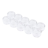 Maxbell Maxbell 10x Empty Round Clear Makeup Jar Pot Powder Travel Cream Cosmetic Container 5g