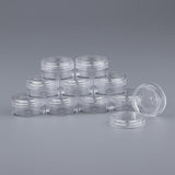 Maxbell Maxbell 10x Empty Round Clear Makeup Jar Pot Powder Travel Cream Cosmetic Container 5g