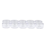 Maxbell Maxbell 10x Empty Round Clear Makeup Jar Pot Powder Travel Cream Cosmetic Container 5g