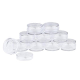 Maxbell Maxbell 10x Empty Round Clear Makeup Jar Pot Powder Travel Cream Cosmetic Container 5g