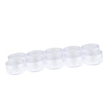 Maxbell Maxbell 10x Empty Round Clear Makeup Jar Pot Powder Travel Cream Cosmetic Container 10g(A)