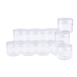 Maxbell Maxbell 10x Empty Round Clear Makeup Jar Pot Powder Travel Cream Cosmetic Container 20g