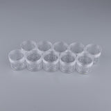 Maxbell Maxbell 10x Empty Round Clear Makeup Jar Pot Powder Travel Cream Cosmetic Container 20g