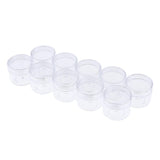 Maxbell Maxbell 10x Empty Round Clear Makeup Jar Pot Powder Travel Cream Cosmetic Container 20g