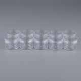 Maxbell Maxbell 10x Empty Round Clear Makeup Jar Pot Powder Travel Cream Cosmetic Container 15g