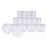 Maxbell Maxbell 10x Empty Round Clear Makeup Jar Pot Powder Travel Cream Cosmetic Container 15g