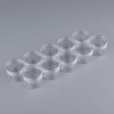 Maxbell Maxbell 10x Empty Round Clear Makeup Jar Pot Powder Travel Cream Cosmetic Container 15g