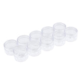 Maxbell Maxbell 10x Empty Round Clear Makeup Jar Pot Powder Travel Cream Cosmetic Container 15g