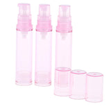 Maxbell Maxbell 3x Empty Airless Vacuum Pump Bottles Travel Cosmetic Containers 10ml Pink