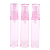 Maxbell Maxbell 3x Empty Airless Vacuum Pump Bottles Travel Cosmetic Containers 10ml Pink