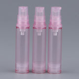 Maxbell Maxbell 3x Empty Airless Vacuum Pump Bottles Travel Cosmetic Containers 10ml Pink