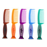 Maxbell Maxbell Wide-tooth Smooth Comb Plastic Detangling Hairbrush for Reducing Hair Loss Green