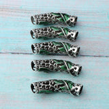 Maxbell 10x Dreadlock Bead Twist Braid Jewelry Tubes DIY Bracelet Beard Hair Pendant