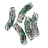 Maxbell 10x Dreadlock Bead Twist Braid Jewelry Tubes DIY Bracelet Beard Hair Pendant