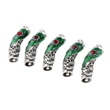 Maxbell 10x Dreadlock Bead Twist Braid Jewelry Tubes DIY Bracelet Beard Hair Pendant