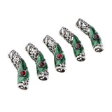 Maxbell 10x Dreadlock Bead Twist Braid Jewelry Tubes DIY Bracelet Beard Hair Pendant