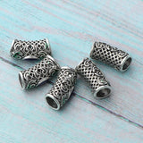 Maxbell 10pcs DIY Dreadlock Beads Hair Braiding Tubes Pins Rings Cuff Clips Jewelry