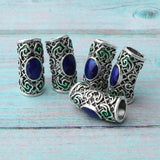 Maxbell 10pcs DIY Dreadlock Beads Hair Braiding Tubes Pins Rings Cuff Clips Jewelry