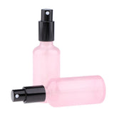Maxbell Maxbell 2pcs Empty Glass Pump Spray Bottle for Perfum Toner Amber Atomizer Pink 50ml