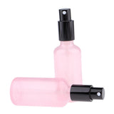 Maxbell Maxbell 2pcs Empty Glass Pump Spray Bottle for Perfum Toner Amber Atomizer Pink 50ml