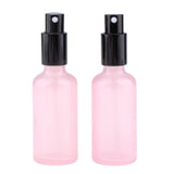 Maxbell Maxbell 2pcs Empty Glass Pump Spray Bottle for Perfum Toner Amber Atomizer Pink 50ml
