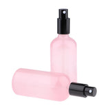 Maxbell Maxbell 2pcs Empty Glass Pump Spray Bottle for Perfum Toner Amber Atomizer Pink 100ml