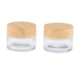 Maxbell Maxbell 2 Pcs Makeup Pot Empty Cosmetic Jars Lotion Cream Gel Containers Clear 15g