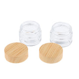 Maxbell Maxbell 2 Pcs Makeup Pot Empty Cosmetic Jars Lotion Cream Gel Containers Clear 15g