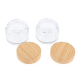 Maxbell Maxbell 2 Pcs Makeup Pot Empty Cosmetic Jars Lotion Cream Gel Containers Clear 30g