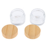 Maxbell Maxbell 2 Pcs Makeup Pot Empty Cosmetic Jars Lotion Cream Gel Containers Clear 50g
