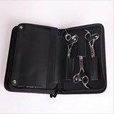 Maxbell Maxbell Soft Leather Hair Scissor Shears Case Hairdressing Comb Pouch Holster Black