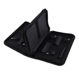Maxbell Maxbell Soft Leather Hair Scissor Shears Case Hairdressing Comb Pouch Holster Black