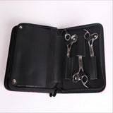 Maxbell Maxbell Soft Leather Hair Scissor Shears Case Hairdressing Comb Pouch Holster White