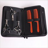Maxbell Maxbell Soft Leather Hair Scissor Shears Case Hairdressing Comb Pouch Holster White