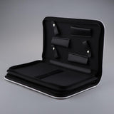 Maxbell Maxbell Soft Leather Hair Scissor Shears Case Hairdressing Comb Pouch Holster White