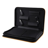 Maxbell Maxbell Soft Leather Hair Scissor Shears Case Hairdressing Comb Pouch Holster Yellow