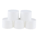 Maxbell Maxbell 5Pcs Empty Plastic Cosmetic Cream Jars Pots Refillable Makeup Containers 30g