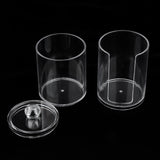 Maxbell Maxbell Acrylic Cotton Pads Holder Swabs 2 Layer Box Case Makeup Container Organizer